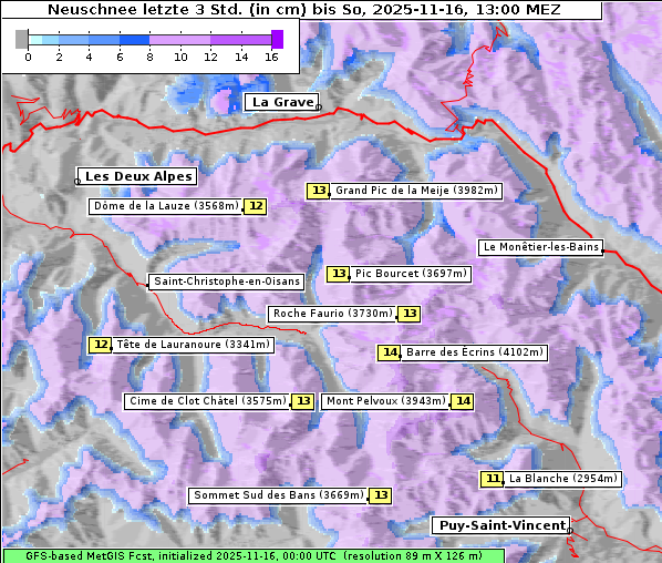 Neuschnee, 16. 11. 2025