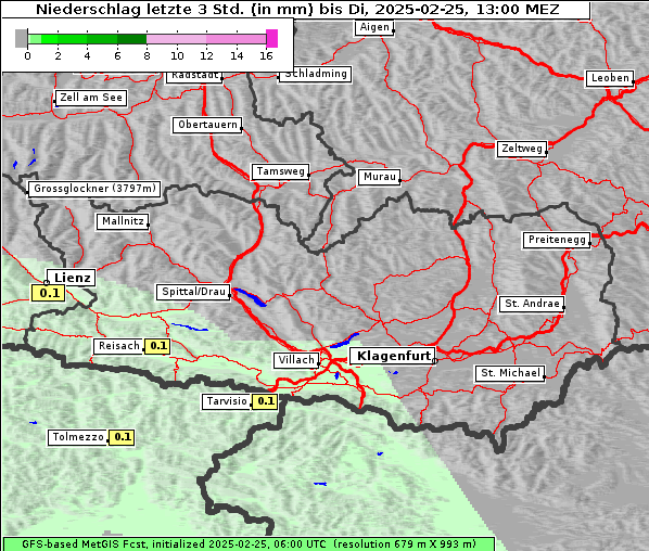 Niederschlag, 25. 2. 2025