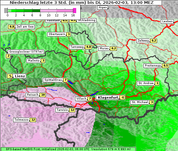 Niederschlag, 3. 2. 2026