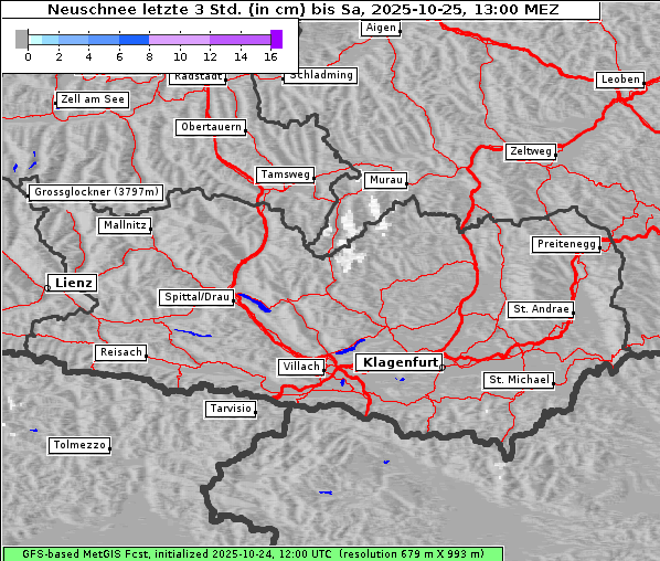 Neuschnee, 25. 10. 2025