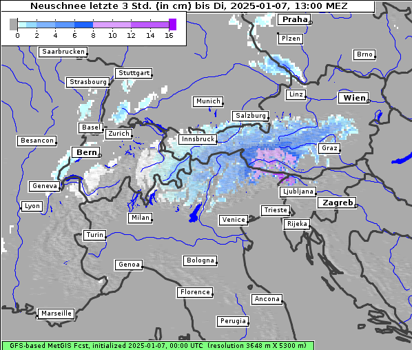 Neuschnee, 7. 1. 2025