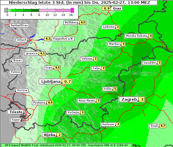 Niederschlag, 27. 2. 2025