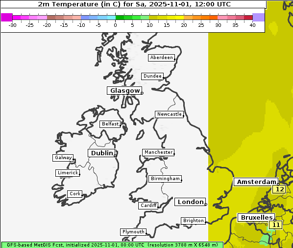 Temperatur, 1. 11. 2025