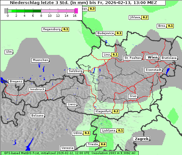 Niederschlag, 13. 2. 2026