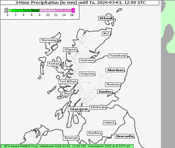 Niederschlag, 3. 3. 2026