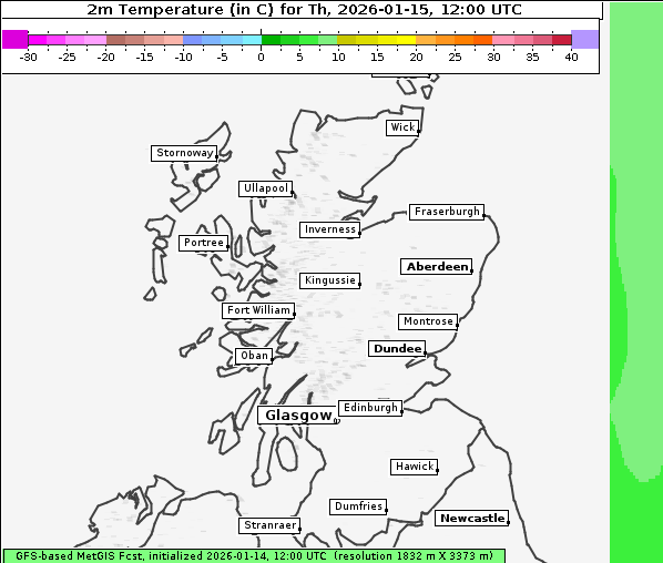 Temperatur, 15. 1. 2026