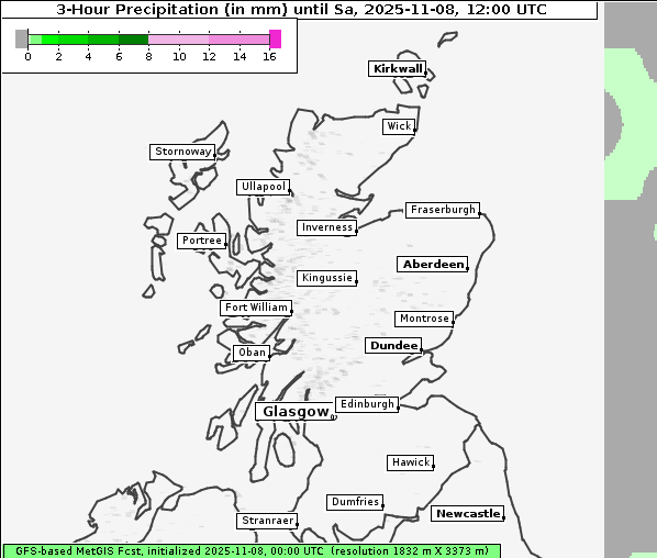 Niederschlag, 8. 11. 2025