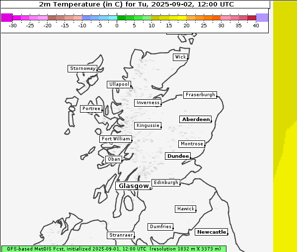 Temperatur, 2. 9. 2025