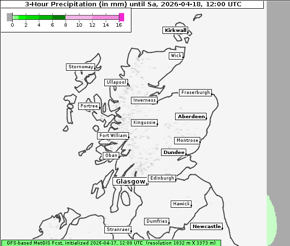 Niederschlag, 18. 4. 2026