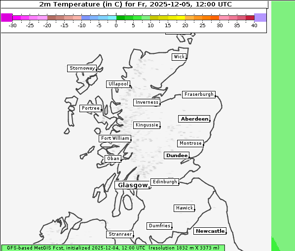 Temperatur, 5. 12. 2025