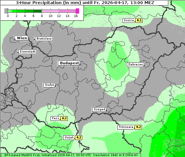 Niederschlag, 17. 4. 2026
