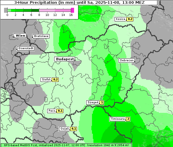 Niederschlag, 8. 11. 2025