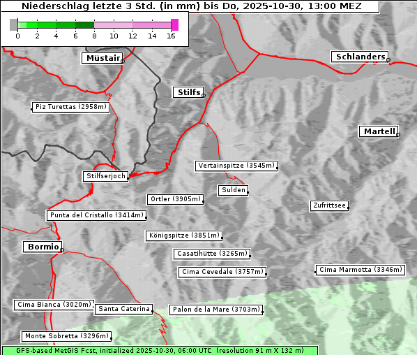 Niederschlag, 30. 10. 2025