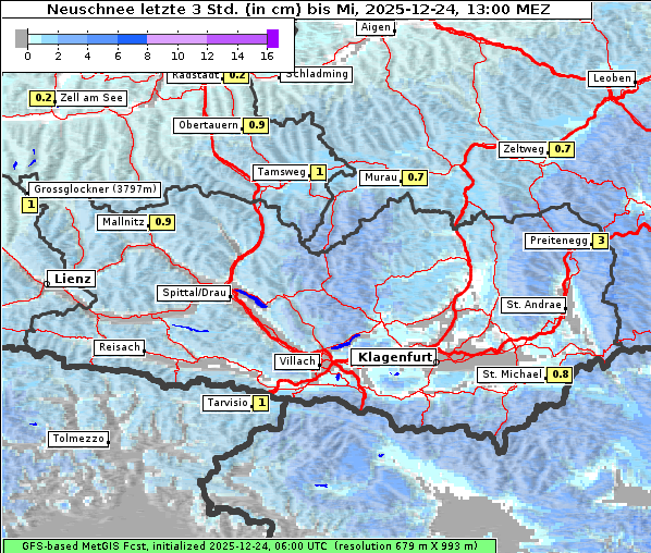 Neuschnee, 24. 12. 2025