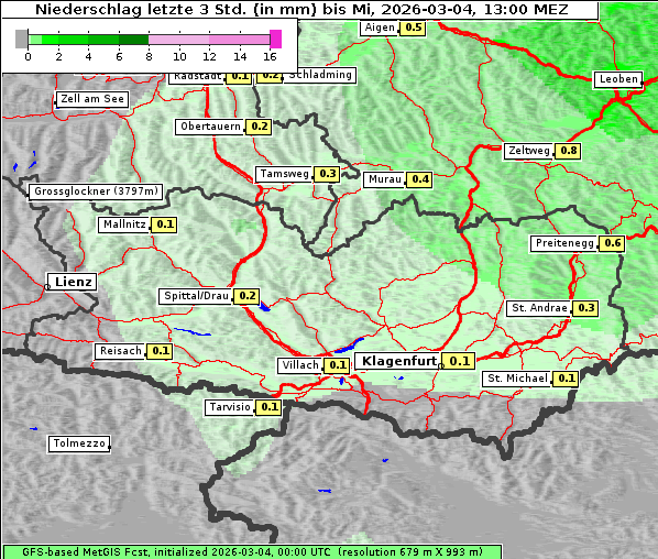 Niederschlag, 4. 3. 2026