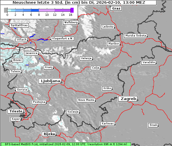 Neuschnee, 10. 2. 2026