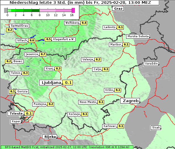 Niederschlag, 28. 2. 2025