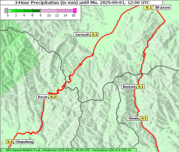 Niederschlag, 1. 9. 2025
