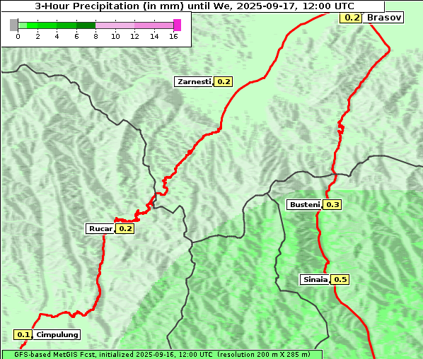 Niederschlag, 17. 9. 2025