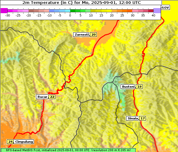 Temperatur, 1. 9. 2025