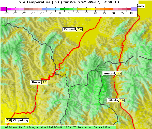 Temperatur, 17. 9. 2025