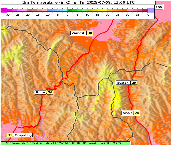 Temperatur, 8. 7. 2025
