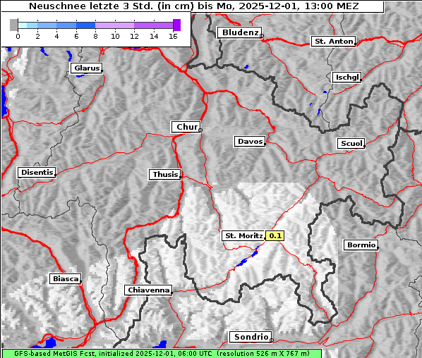 Neuschnee, 1. 12. 2025