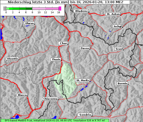 Niederschlag, 20. 1. 2026