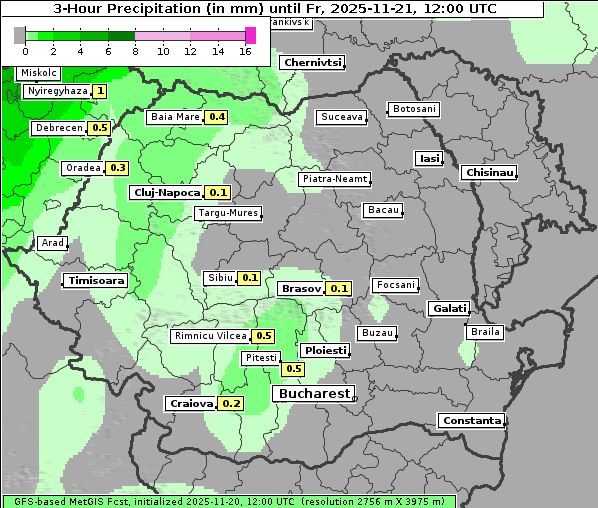 Niederschlag, 21. 11. 2025