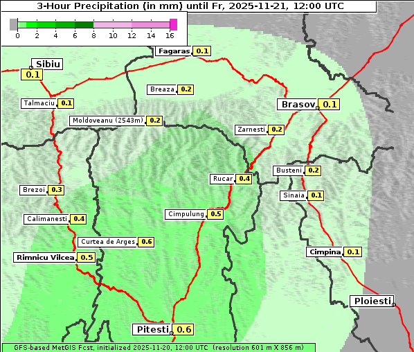 Niederschlag, 21. 11. 2025