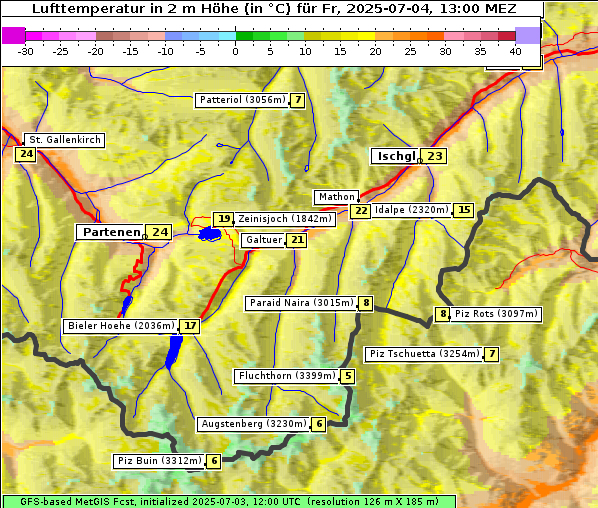 Temperatur, 4. 7. 2025