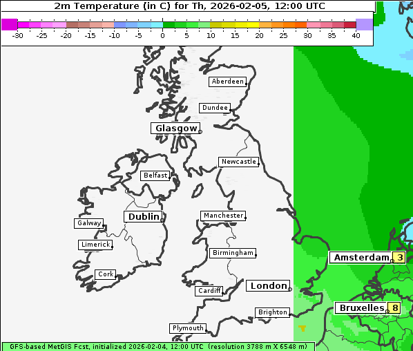 Temperatur, 5. 2. 2026