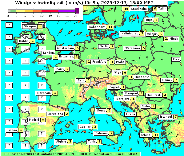 Wind, 13. 12. 2025