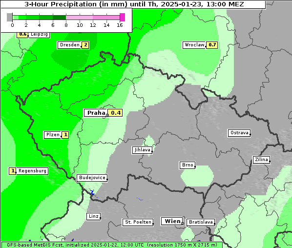 Niederschlag, 23. 1. 2025