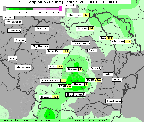 Niederschlag, 18. 4. 2026