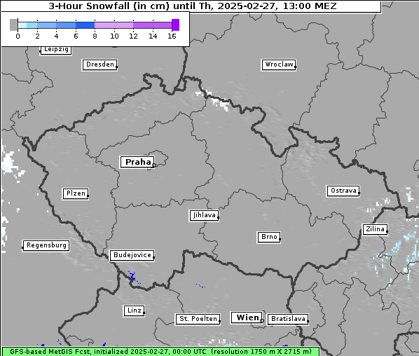 Neuschnee, 27. 2. 2025