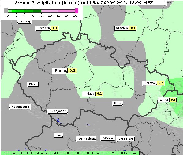Niederschlag, 11. 10. 2025