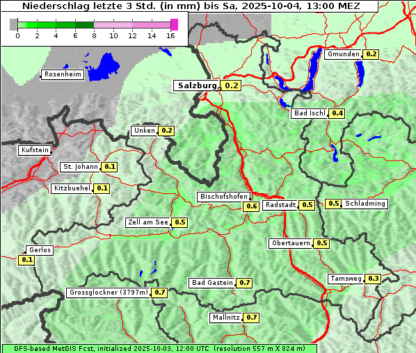 Niederschlag, 4. 10. 2025