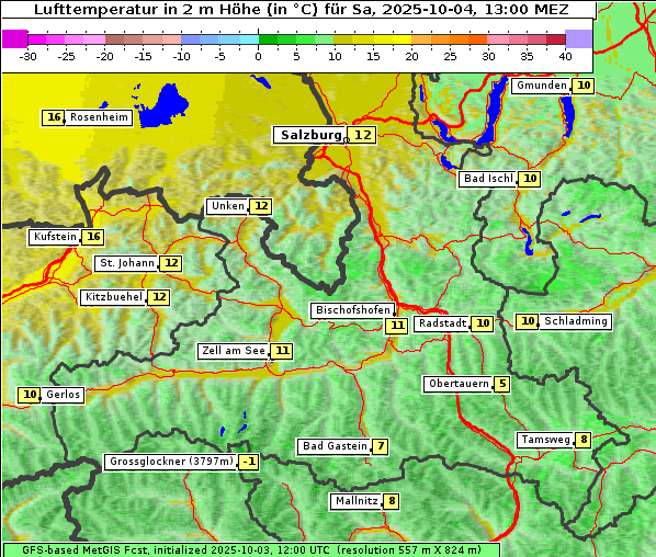Temperatur, 4. 10. 2025