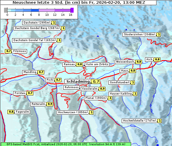 Neuschnee, 20. 2. 2026