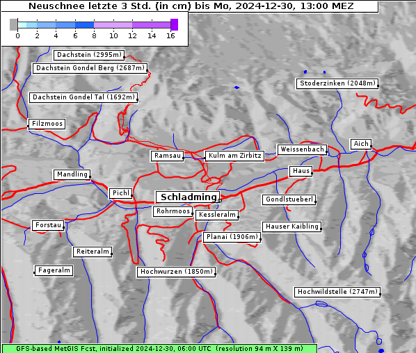 Neuschnee, 30. 12. 2024