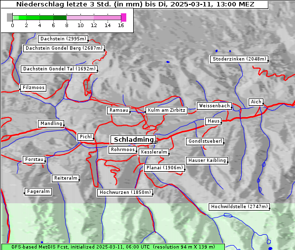 Niederschlag, 11. 3. 2025