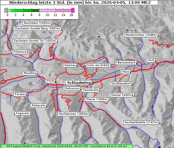 Niederschlag, 5. 4. 2026