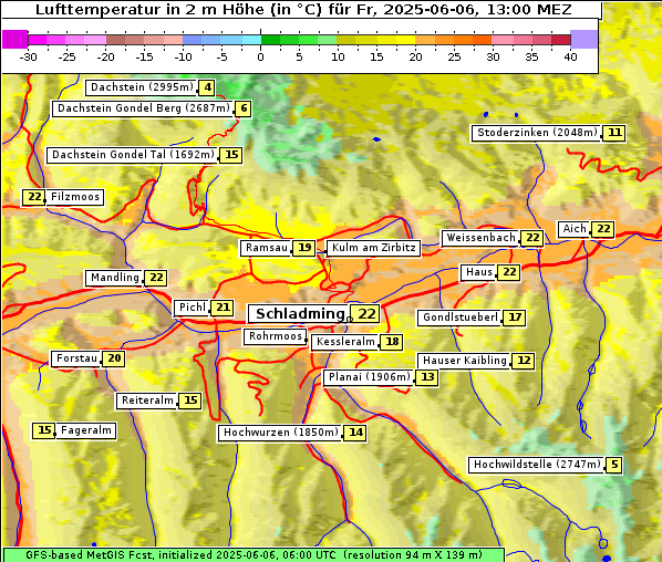 Temperatur, 6. 6. 2025