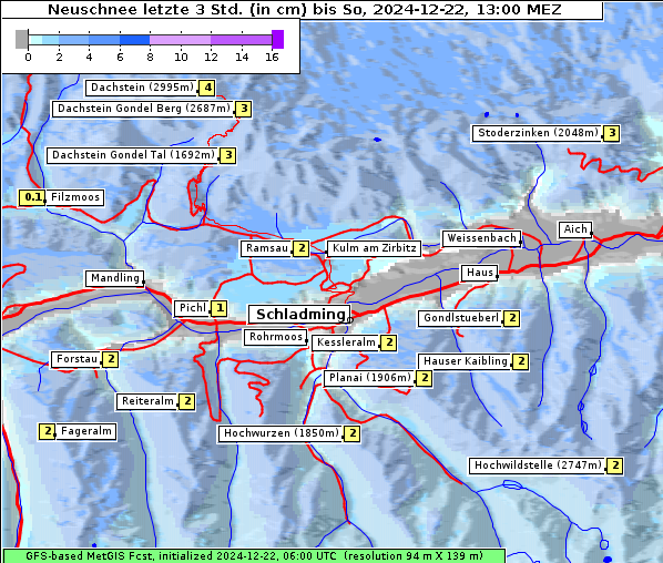 Neuschnee, 22. 12. 2024