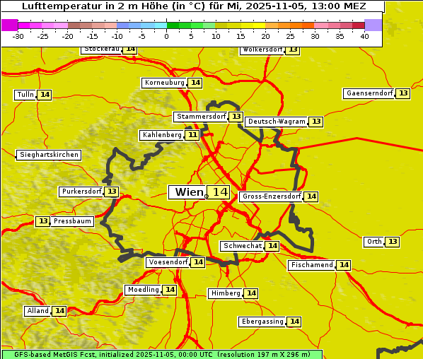 Temperatur, 5. 11. 2025