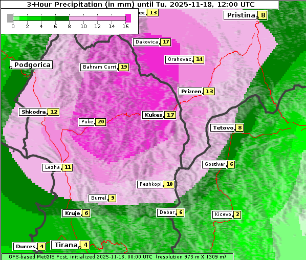 Niederschlag, 18. 11. 2025