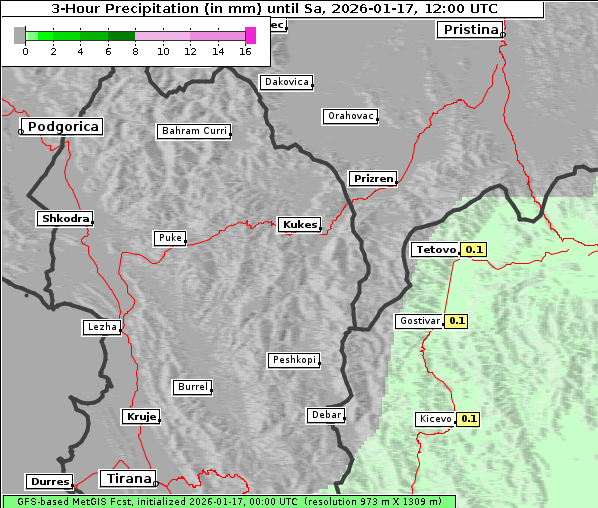 Niederschlag, 17. 1. 2026