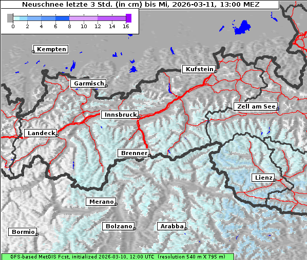 Neuschnee, 11. 3. 2026