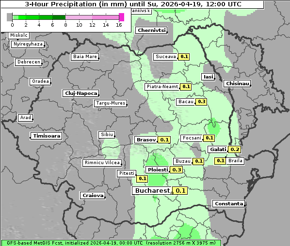Niederschlag, 19. 4. 2026